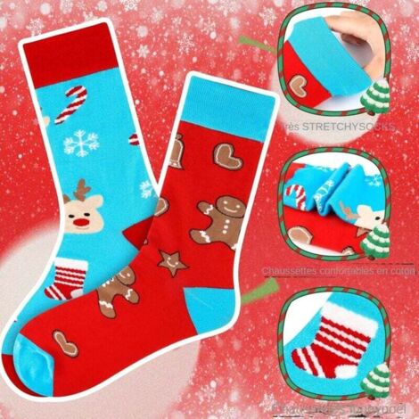 Calendrier De L'Avent 2025 Avec 24 Paires De Chaussettes - Motifs Noël, Cadeau Homme/femme, Tailles 39-45