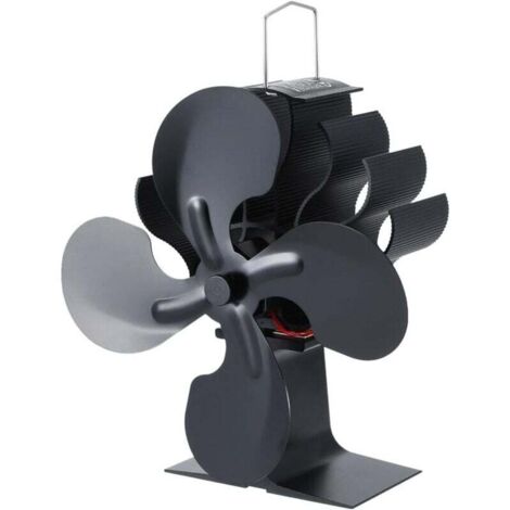 Ventilateur Écologique 4 Pales Pour Poêle Brûleur Chauffant Aromathérapie Silencieux Haute Efficacité (1/4)