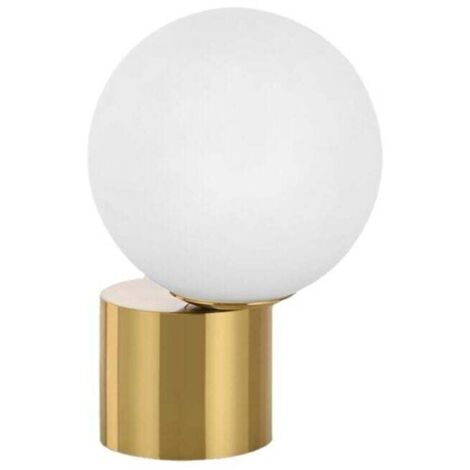 Lampe De Table LED En Verre Boule Éclairage Salon Chevet Étude Protection Yeux Sans Source Lumière (1/4)
