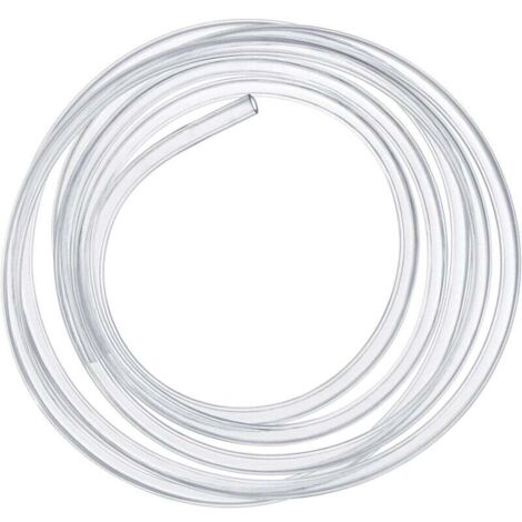Tuyau en Silicone Transparent 5m pour Aquarium Oxygène Air Eau Diamètre Intérieur 7mm Extérieur 9mm (1/4)