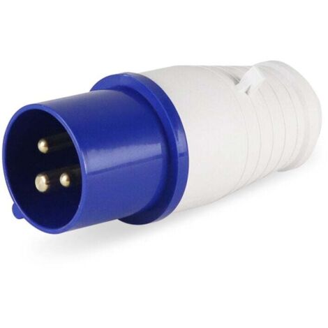 Fiche Mâle Industrielle IEC 16A 2P+T 220V IP44 Prise Renforcée (1/4)
