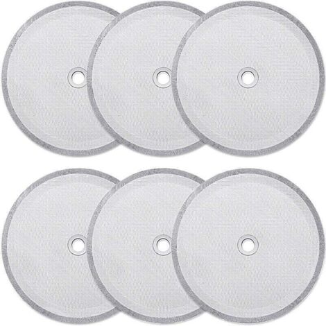 6er-Pack Ersatzsiebfilter für French Press, wiederverwendbare Netzfilter für universelle French-Press-Kaffeemaschinen mit 1000 ml/34 oz/8 Tassen (1/4)
