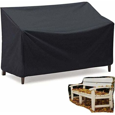 Bankabdeckung, wasserdichte Gartenbankabdeckung, 2/3-Sitzer-Bankschutzabdeckung, Gartenmöbelabdeckung für Terrassenbänke im Freien, Polyesterfaser (134 x 66 x 89 cm) (1/4)