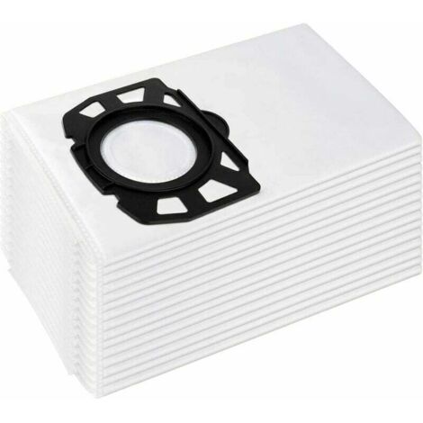 Bolsas de repuesto para aspiradoras Kärcher 2.863-006.0 KFI 487 (paquete de 15) WD4, WD5, WD6, WD5P, WD6P Premium, MV4, MV5 y MV6. Bolsas de filtro para aspiradoras en seco y húmedo. (1/4)