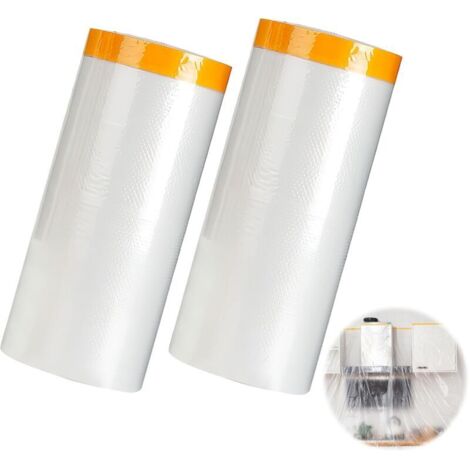 2er Set Rollen 180cm x 20m und 300cm x 20m Lackschutzplane Lackplane Lackschutzplane Bodenlackschutz Lackschutzplane Kunststoffplane (1/4)