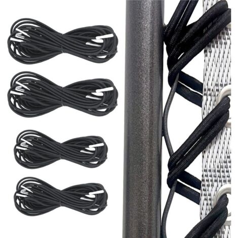 Elastisches Spannband für Liegestühle, universell, 4 Stück (2 x 2,2 m + 2 x 1,4 m), für Zero Gravity Relax Chair, elastischer Sessel, elastische Chaiselongue, lang ersetzt oben, kurz ersetzt unten (sc (1/4)