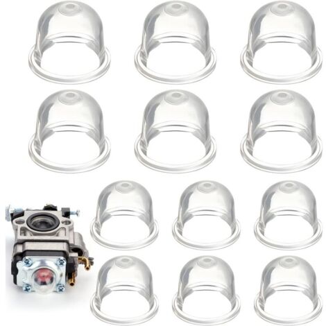 12-teilige Primer-Birne für Freischneider, 22 mm/19 mm Primer-Pumpe für Freischneider, für Trimmer, Heckenschere, Benzinsäge, Gebläse-Kraftstoff-Primer-Birne (1/4)
