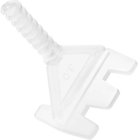Selbstnivellierende Fliesenabstandshalter, 200 Stück 3 mm Abstandshalter zum Einschrauben des Nivelliersystems, zum Verlegen von Böden, Wänden (1/4)