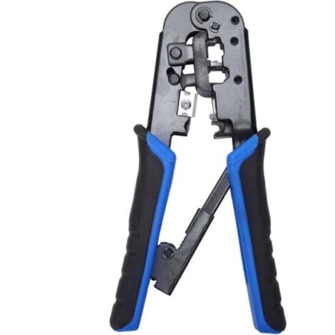 VCE RJ45 RJ11/RJ12 RJ22 Ethernet-Crimper, Crimpzange, Abisolierschneider, All-in-One-Multifunktionswerkzeug für Cat3 Cat5 Cat5e Cat6 Netzwerk-Modular-Anschlusskabel (1/4)