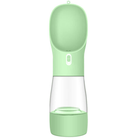 Tragbare Wasserflasche + Napf für Hund, Katze, Haustier, perfekt für unterwegs: 2-in-1-Wasserspenderflasche + Trockenfutterspender, Wasserflasche + Napf für Hunde (1/4)