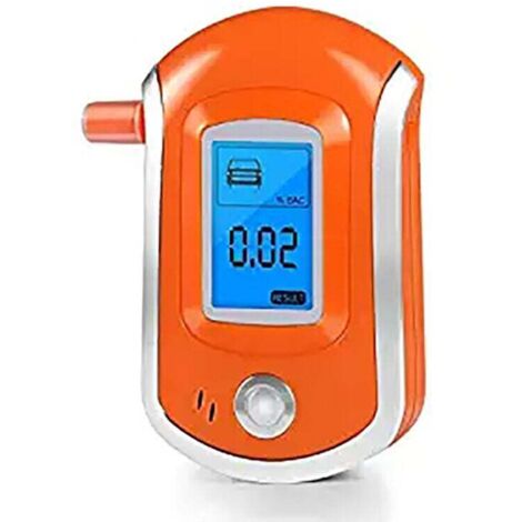 Elektronischer Alkoholtester, professioneller tragbarer Alkoholtester mit LED-Anzeige für den persönlichen und professionellen Gebrauch (Orange, 103 x 65 x 27 mm)—— (1/4)