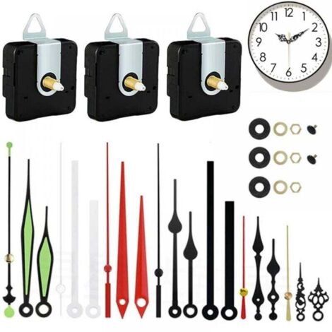 Stück Uhrwerk Uhrwerk Uhrwerk Uhrwerk Batterie Lautlos Wanduhr System Uhrzeiger Pendelwerk (1/4)