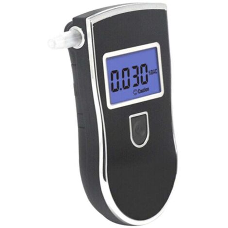Elektronischer Alkoholtester, professioneller tragbarer Alkoholtester mit digitalem LED-Bildschirm und 5 Mundstücken, Halbleitersensorempfindlichkeit (1126129 mm)—— (1/4)