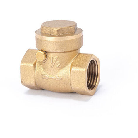 Stück Rückschlagventil für Wassersammler, schwenkbares Rückschlagventil, DN15 1/2 Innengewinde, Messing, Rückschlagventil für Wasser, Einweg-Gewinde, zur Verhinderung von Rückschlag (1/4)