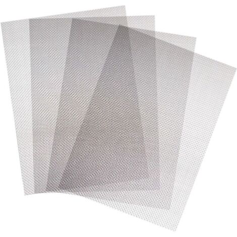 Feinmaschiges Edelstahl-Drahtgeflecht, 1 mm, für Tür, Fenster, Anti-Nagetier, Insekten, Schlange, 300 x 210 mm, 4 Stück (1/4)