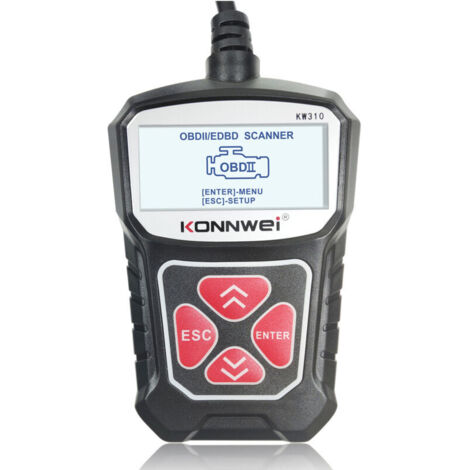 KONNWEI KW310 V310 V309 MS309 Auto-Fehlerlesekartenscanner, Schwarz (1/4)