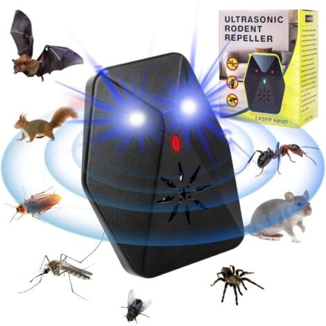 Ultraschall-optischer Schädlingsbekämpfer, Schädlingsbekämpfung im Innenbereich, Flöhe, Ratten, Kakerlaken, Mücken, Schaben, Fruchtfliegen, Nagetiere (1/4)