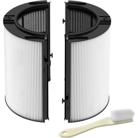 H13 2-in-1 HEPA- und Kohle-Ersatzfilter, kompatibel mit Dyson TP06 HP06 PH01 PH02 PH03 PH04 HP09 TP09 HP10 TP10, 360°-Kombinationsglas-Luftreinigungsventilator (1/4)