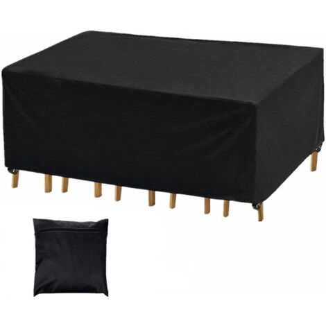Quadratische Gartentischabdeckung, wasserdichte Schutzhülle für Gartenmöbel, 420D Gartentischabdeckung für den Außenbereich, 120 x 120 x 74 cm (1/4)