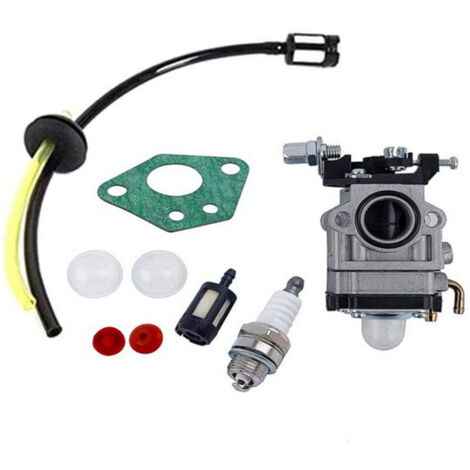 Vergaser für MP15, 15 mm, 1E40-5, 43 cc, 49 cc, 52 cc, Rasenmäher, Vergaser-Kit, Gartenwerkzeug, Vergaser-Kit mit Zündkerzenrohrdichtung und Kraftstofffilter (1/4)