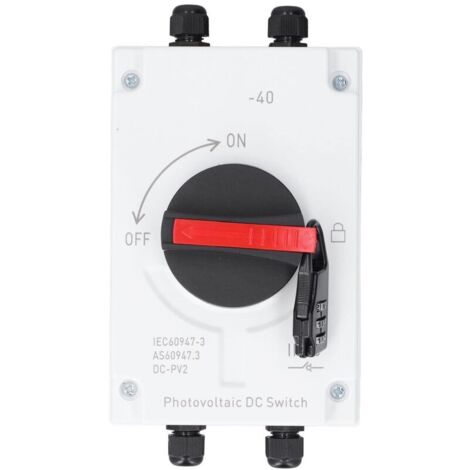 Ej.Life DC1000V 32A Solar-Photovoltaik-DC-Schalter-Combiner-Box mit Solaranschluss für Solarstromsystem (1/4)