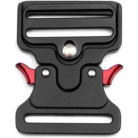 Taktische Metallschnalle in Form für Hundehalsband, Taschen, Gepäck, Gürtel, Kleidung (schwarz, 50 mm Breite) (1/4)