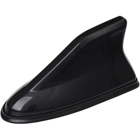Universelle Haifischflossen-Autoantenne – FM/AM-Radioantenne mit wasserdichter Klebebasis für Auto, SUV, LKW, Van (schwarz) (1/4)