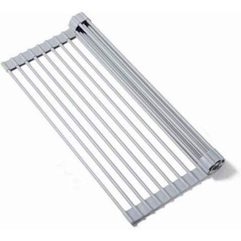 Faltbarer Tellerabtropfständer, Grill-Trockenständer, 18 Silikonschläuche, multifunktionaler Obst- und Gemüsetrockner, 44,533 cm, 1 Stück (1/4)