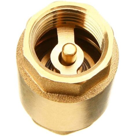 Hochwertiges 1 1/2 Zoll Rückschlagventil aus Messing, rost- und auslaufsicher, für Pumpe, Brunnen, Waschmaschine, Garten, Regentonne, Fass (1/4)