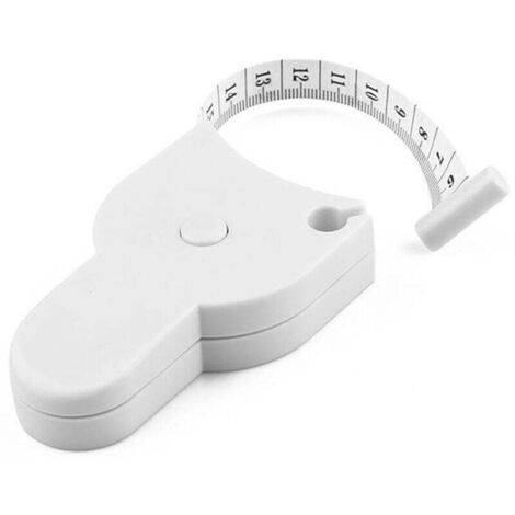 150 cm einziehbares Maßband, weißes weiches Maßband, Nähband, Körpermaßband, Stoffmaßband für Kleidung, Möbel, Kindergrößenmessung (1/4)