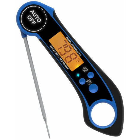 Wasserdichtes, faltbares elektronisches Lebensmittelthermometer aus Edelstahl (1/4)