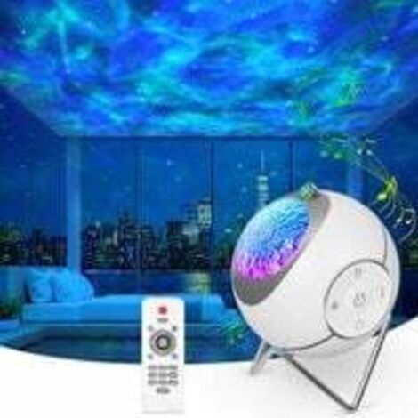 Sternenhimmel-Projektor, Galaxie-Projektor, LED-Planetarium-Projektorlampe, Galaxie-Projektor für Kinder mit 360-Grad-Drehung/Fernbedienung für Babys, Kinder und Erwachsene, Weiß (1/2)