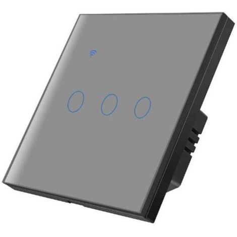 Zigbee Alexa Smart Curtain Switch Kompatibel mit Amazon Alexa und Google Home, Grauer Smart Curtain Switch mit Fernbedienung und Zeitfunktion (1/4)