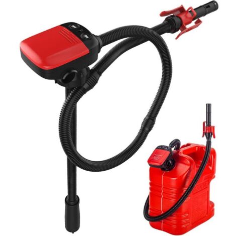 YaoFaFa Elektrische Kraftstoffpumpe mit automatischem Stopp, Dieselpumpe, Flüssigkeitstransferpumpe mit 3 Größenadapter, Kanisterpumpe mit flexiblem Schlauch - 2,4 GPM (1/4)