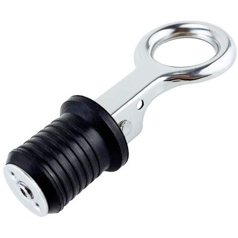 Ablassschraube für Boote, verstellbare Ablassschraube aus Gummi, Ablassschraube aus Edelstahl 304 für 25 mm Ablassloch (1/4)