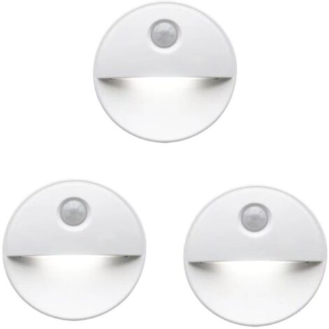 LED-Nachtlicht mit Bewegungsmelder, schlaffördernde LED-Lampen, kabelloser Betrieb, perfekt für Badezimmerschränke, Treppen und mehr, 3 Stück (1/4)