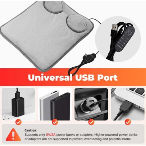 Coussin chauffant pour les pieds - CUQUE - Doux - Chauffage USB