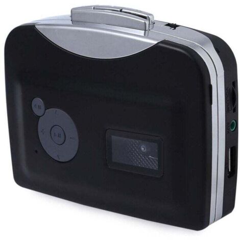 USB Tape Signal Converter Tape to MP3 Cassette player Walkman Stereo Straight to USB Stick, Black- (1/4)