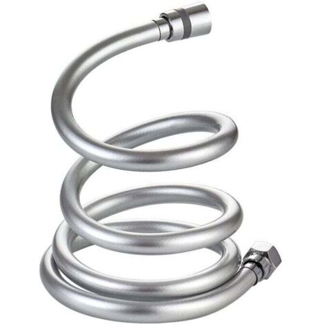 Flexible de douche,Flexible de Douche Tuyau de Douche en PVC 1.5 m, Flexible de Douche 360° Anti-Torsion et Anti-Pliure avec Connecteur en Laiton, Universel G 1/2" (1/4)