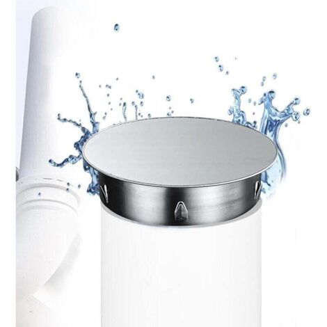 Bouchon De Trou De Cheminée Rond 160mm - Acier Inoxydable - Étanchéité Réglable