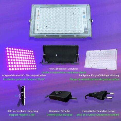 Lot De 10 LED UV 3W 395-400nm - Perles Lumineuses Ultraviolettes Pour Imprimante, Détection, Durcissement