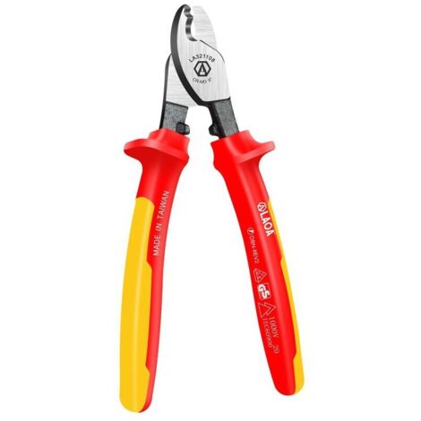 Pince Coupante Diagonale VDE 1000V avec Dénudeur pour Câbles Isolés et Outils Électriques (1/4)