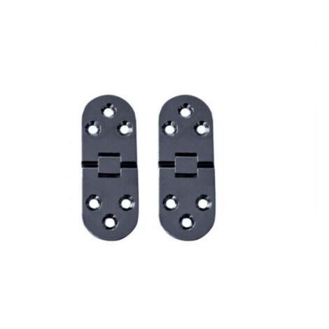 2 Pièces Charnières de Table Pliantes Plat Porte Cabinet Pliable Charnières Alliage Zinc Charniere Porte Placard,Round Edge Charnières pour Porte de Meuble avec vis,pour Table,Meubles Bureau (1/4)