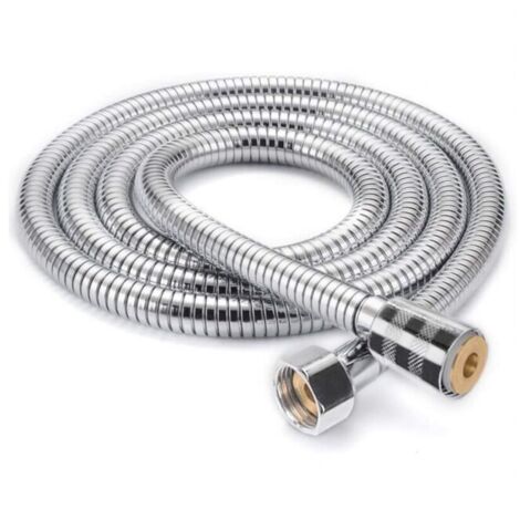 Tuyau de Douche 2m, Universel Flexible douche Extensible Pommeau douche Tuyau en Acier Inoxydable Anti-Explosion, Anti-Torsion et Anti-Corrosion, Chiffrement à double Boucle (1/4)