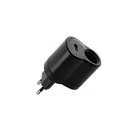 Allume-Cigare de Voiture, Adaptateur d'alimentation de Voiture Convertisseur Tension d'alimentation CA à CC Chargeur Voiture Allume Cigare 220v à 12v Chargeur Secteur (1/4)
