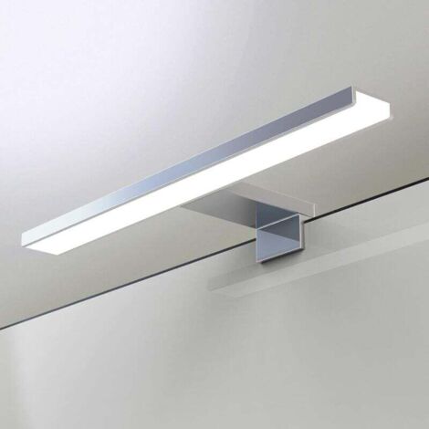 Lampe Miroir Salle de Bain 30 cm LED 6W 3000K Aluminium IP44 Étanche Classe Énergétique E Ortviai (1/4)