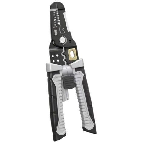 Outil Électrique Multifonction 22-8 AWG Dénudeur Coupe-Fil Sertisseur Pince Isolée Pro (1/4)
