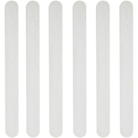 24 pièces autocollants de douche antidérapants bandes de sécurité pour salle de bain bandes antidérapantes auto-adhésives transparentes autocollants de douche de bain (2 x 38 cm) (1/4)