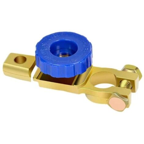 Coupe Circuit Batterie 12V Coupe Batterie Isolateur de Batterie, pour 12V 24V 36V Moto Voiture Camion Bateau Caravane (Blue) (1/4)