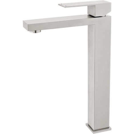 Robinet Lavabo Doré Cascade Mitigeur Salle de Bain Bec Haut Eau Chaude et Froide Réglable en Inox (1/4)